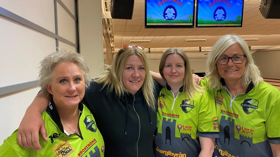 Ingela Johansson, Mia Eklöf, Sara Pettersson och Ingela von Corswant utgör kärnan av vad som ska bli Gotlandspärlans damlag på sikt.