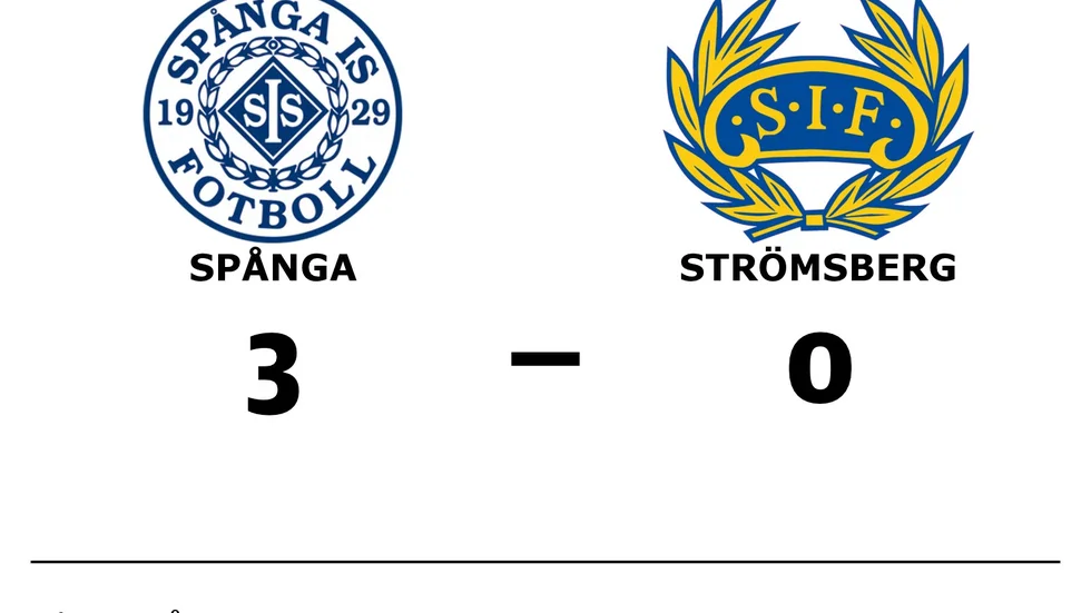 Spånga IS FK vann mot Strömsbergs IF