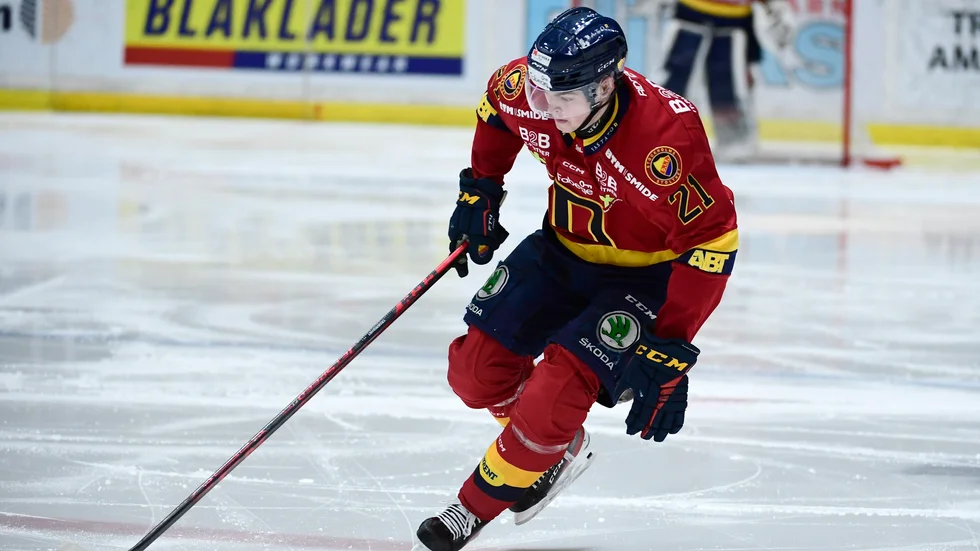 Forwarden Filip Cederqvist har skrivit på för Leksand. Arkivbild.