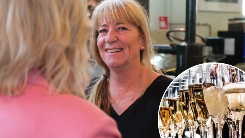 Carina Lewin driver, tillsammans med maken Johan, lunchrestaurangen P2 men försörjer sig till stor del på cateringuppdrag.
