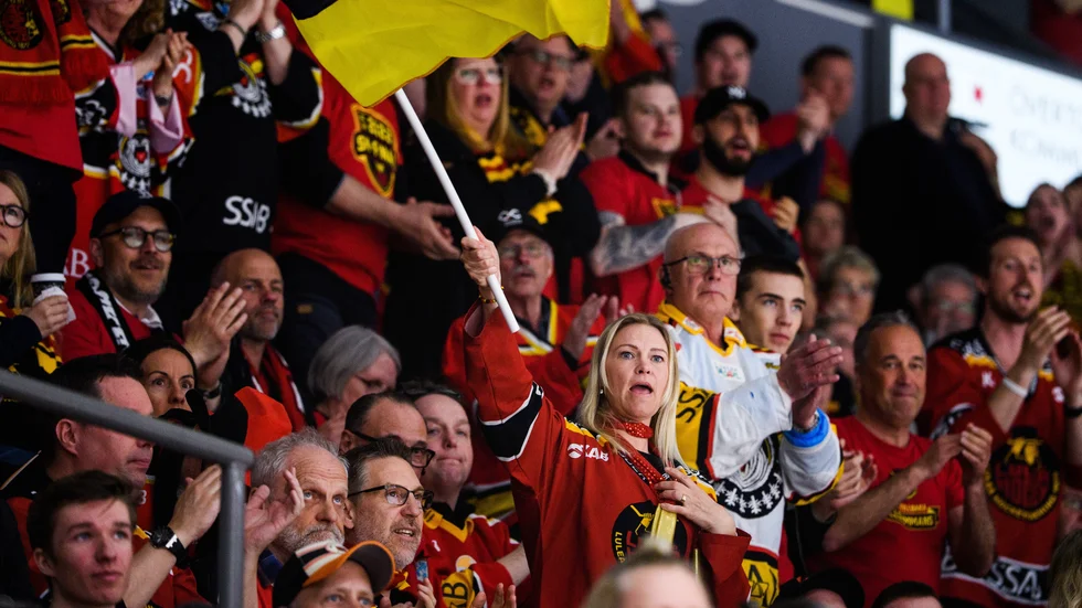 Luleås supportrar under final 1.