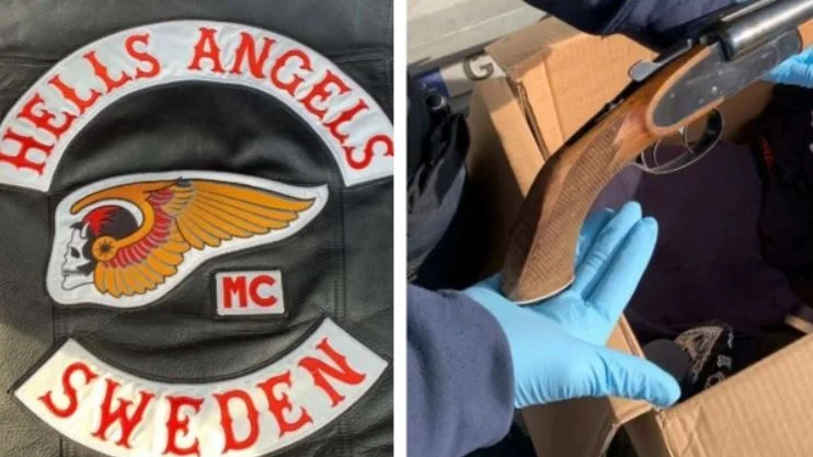 I fordonet som den 47-årige medlemmen i Hells Angels körde hittade polisen bland annat ett avsågat hagelgevär och mannens mc-väst. (Bilderna är hämtade ur förundesökningen.)