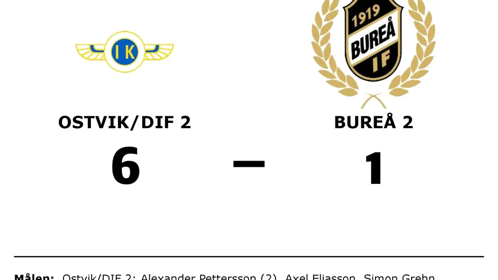 Ostvik IK/DIF 2 vann mot Bureå IF 2