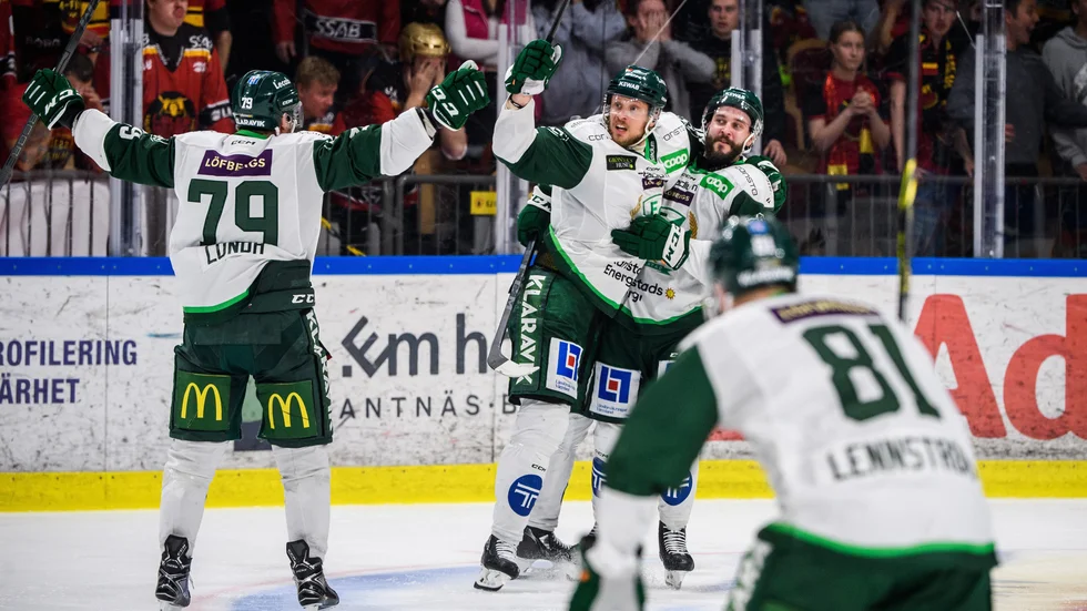 Jesse Virtanen blev guldhjälte för sitt Färjestad då han satte 1-0 i den tredje perioden.