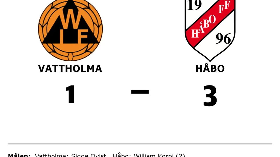 Vattholma IF förlorade mot Håbo FF