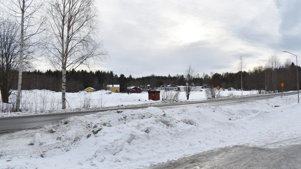 På ängarna söder om Nygatan ska det nya området byggas. 