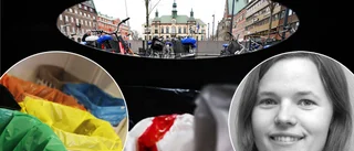 Ny soptunna på torget – nu ska skräpet färgsorteras även på stan: "Vi testar"