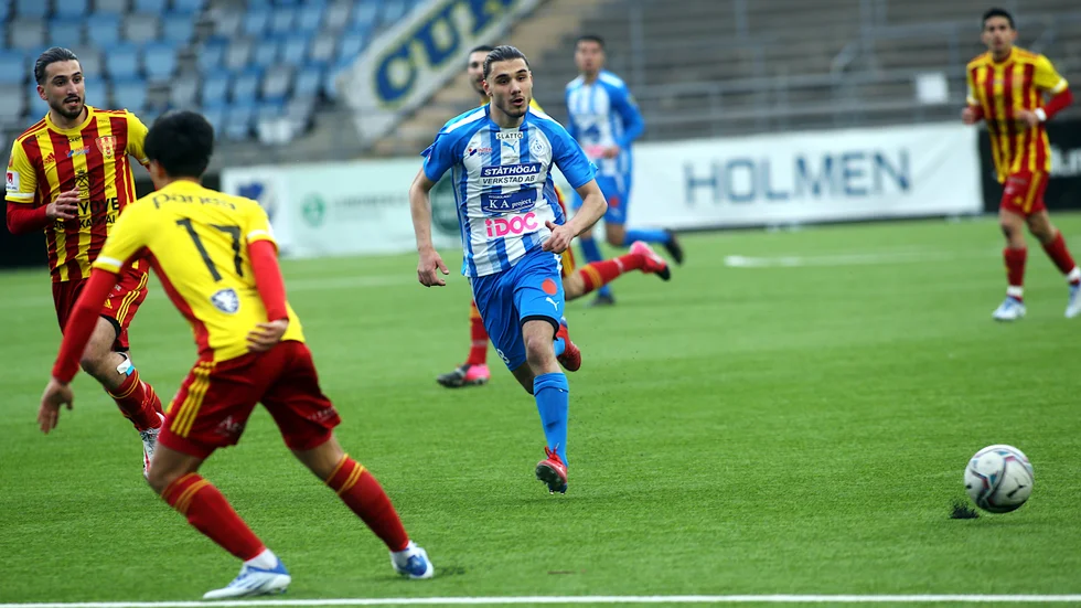 Srdjan Sotra i Sleipners dress. Kommande säsong spelar han i ÅFF.