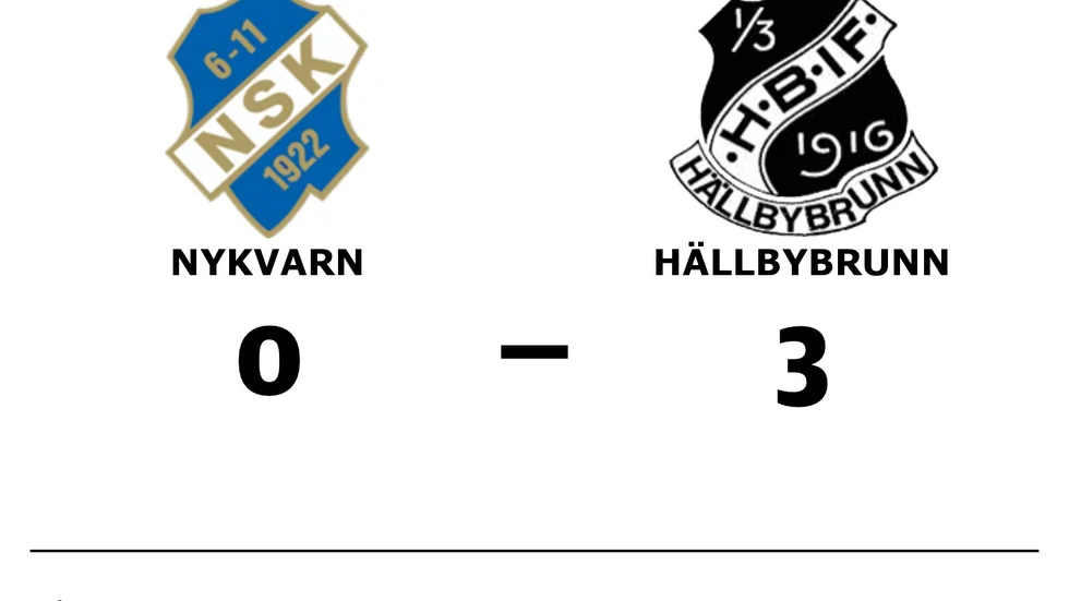 Nykvarns SK förlorade mot Hällbybrunns IF