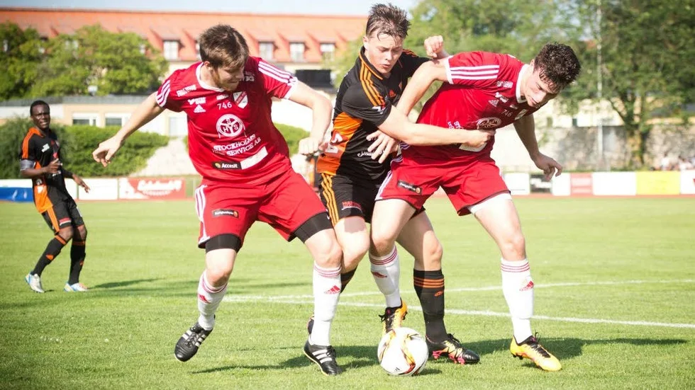Målskytt. Jonathan Westergren fixade en poäng för Gute genom sin kvittering efter 83 minuter.