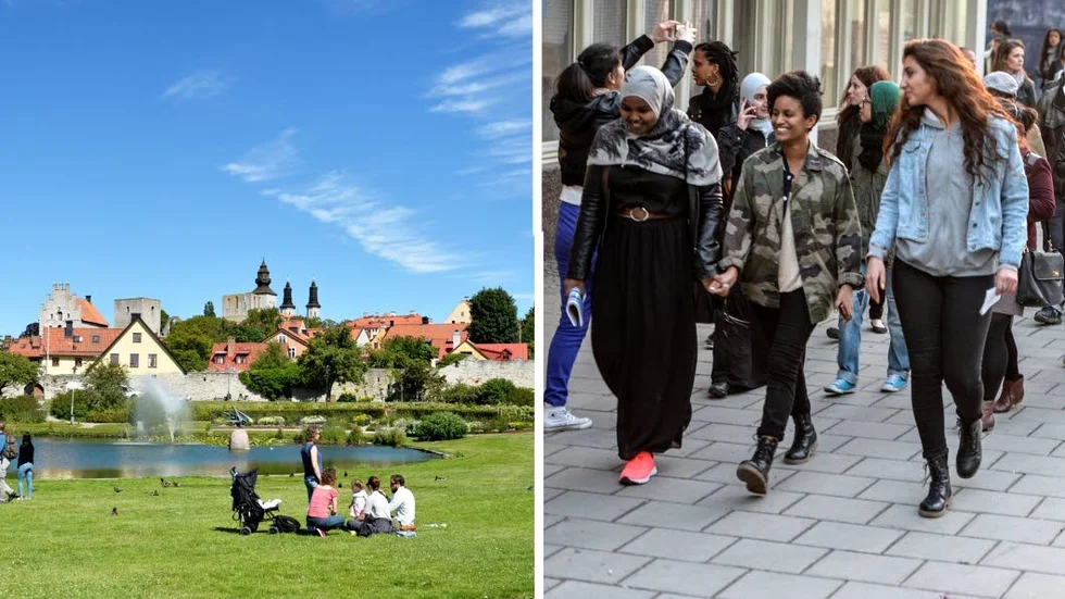 Bilden är från år 2013 när Streetgäris arrangerade en fredlig marsch genom Husby efter kravallerna där.