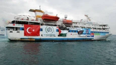 Mavi Marmara. Ett av skeppen som avseglade från Turkiet på väg till Gaza.Foto: Scanpix