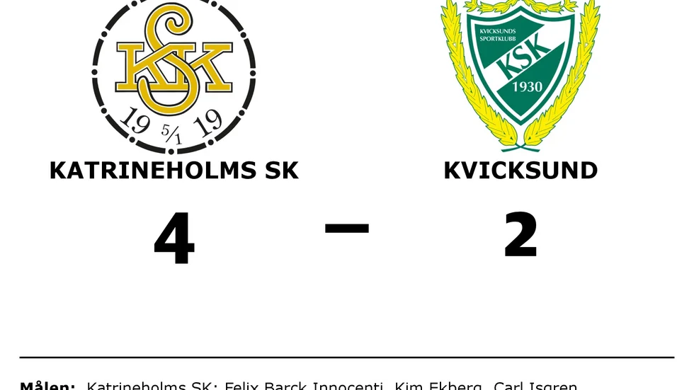 Katrineholms SK FK vann mot Kvicksunds SK