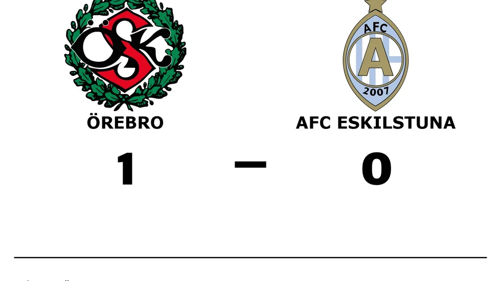 Örebro SK vann mot AFC Eskilstuna