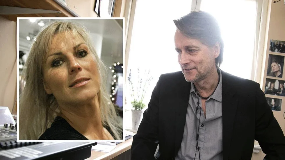 Josefin Nilsson och länsteaterns chef Thomas Sundström.