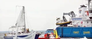 Havskryssare fick masthaveri utanför Gotland
