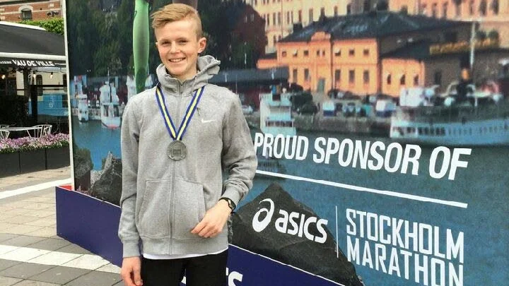 Chocken. Samuel Viklund, 20, blev bästa norrbottning på Stockholm Marathon – i sin blott fjärde mara någonsin.