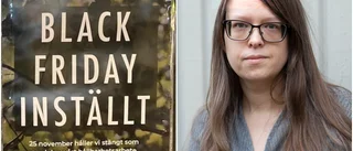 Fejkad affisch sprids – för att få färre att shoppa: "Företag har ett stort ansvar för klimatet inte bara politiker"