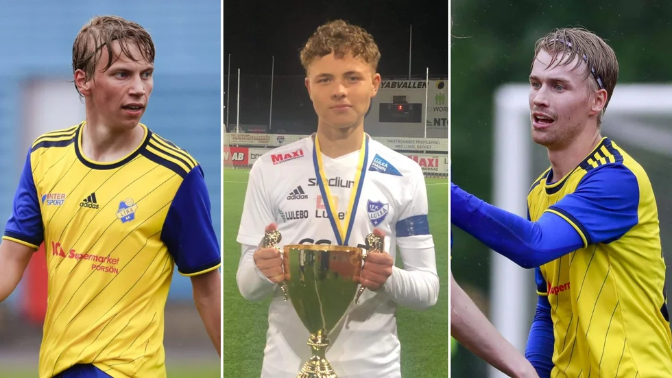 Trion Hampus Stoltz, Melvin Nilsson och Simon Tonvall spelar i Notvikens IK nästa säsong.