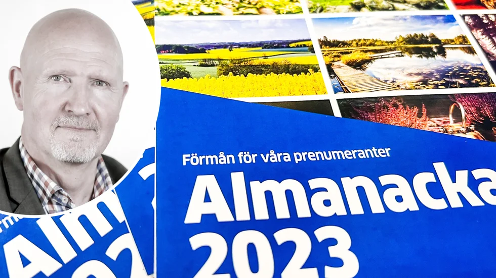 Under tisdagen kommer Anders Boberg, sponsrings- och marknadsansvarig på Sörmlands media, att dela ut almanackor utanför Katrineholms-Kurirens redaktion.