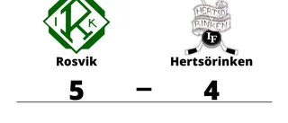 Rosvik avgjorde i förlängningen mot Hertsörinken