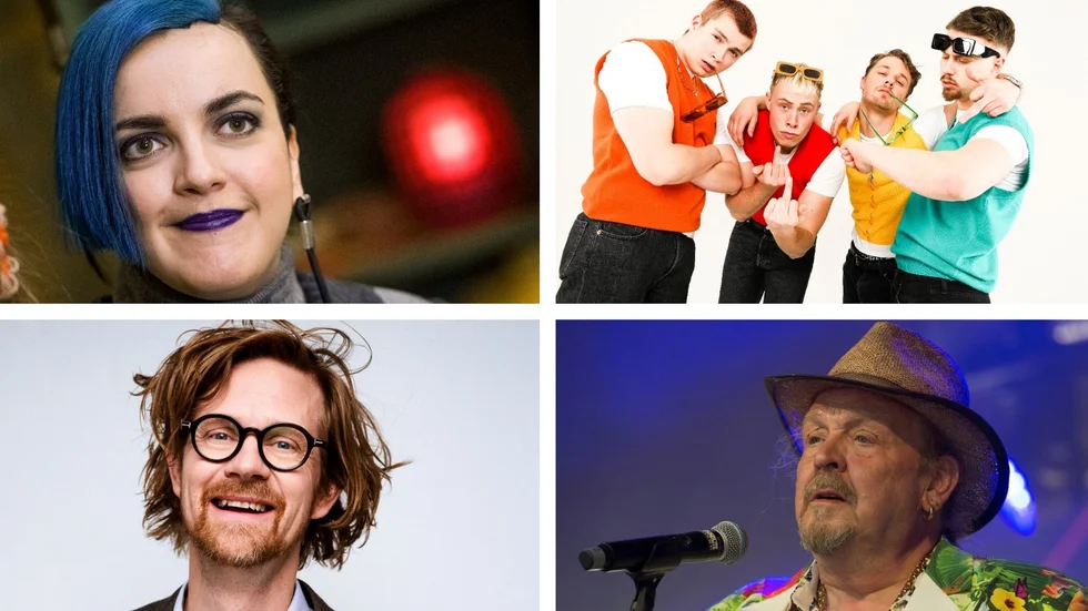 Shima Niavarani, Anders "Ankan" Johansson, Lov1 och Lasse Stefanz. Alla uppträder de i Linköping i vår.