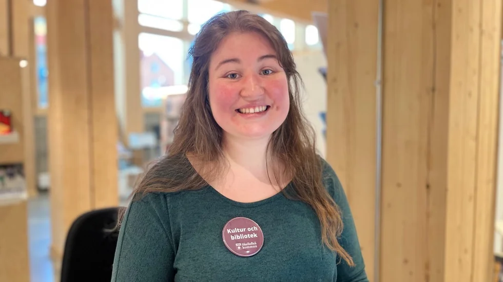 Anna Lundberg is a librarian at the City Library. "We want the language café to be a safe place," she says.
