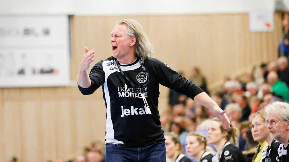 fortsätter? Boden Handbolls tränare Mats Kardell pratar med klubben om att förlänga sitt kontrakt även över ­kommande säsong. ”Jag ser positivt på det”, säger han.