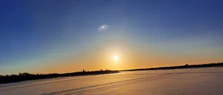 Januarisol över Haparanda       