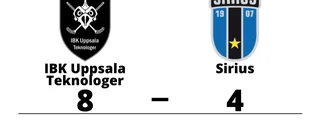 IBK Uppsala Teknologer vann - och toppar tabellen