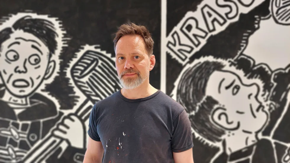 Mats Jonsson pratar om sin serieroman "När vi var samer" på Nattfestivalen i Korpilombolo den 8 december. Hans senaste bok "Mats Jonsson drar åt helvete" är en samling serier om allt från flygskam och julfirande till samisk schamanism.