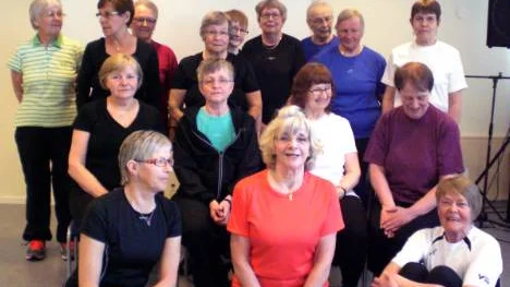 Anne-Maj Poromaa, Else-Maj Renström, Eivor Hjort, Nina Särkijärvi, Ann-Sofi Randelöv, Kristina Hedlund, Irja karvonen, Eila Fjällborg, Göta Karlsson, Anna-Stina Nartijärvi, Gunnel Andersson, Maj Fjällberg, Raili Pellikka, Carina Wälivaara, Maire Palovaara och Ebba Carlsten gympar regelbundet.