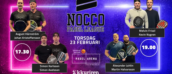 Se veckans omgång från Padel Arena Katrineholm