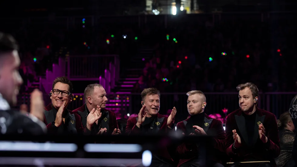 Casanovas vann Årets låt vid firandet av Gulkdklaven under dansbandsveckan i Malung. Bilden är från tredje deltävlingen av Melodifestivalen 2023, i Lidköping.