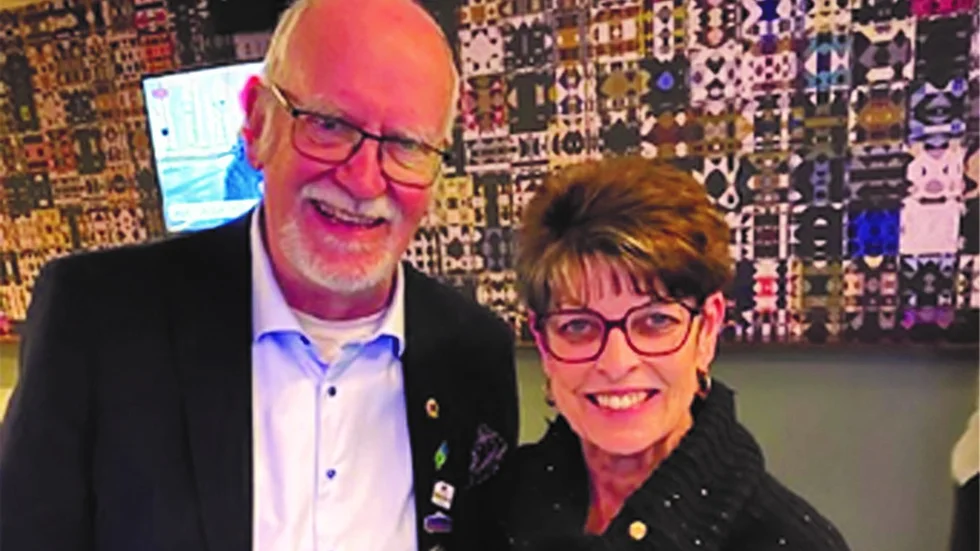 K-G Näsström tillsammans med blivande världspresident Dr Patti Hill. 
