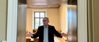 Slottsrummet var blockerat av vägg och bokhylla