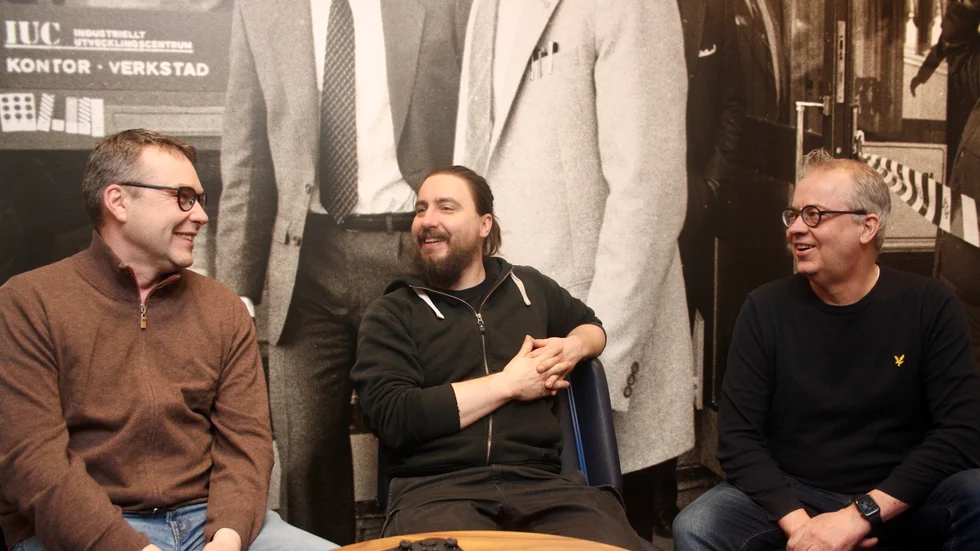 Lars Lindblom and Johan Linder of Mind Detonator and Håkan Pettersson of Ackra Invest, are very satisfied with their new collaboration