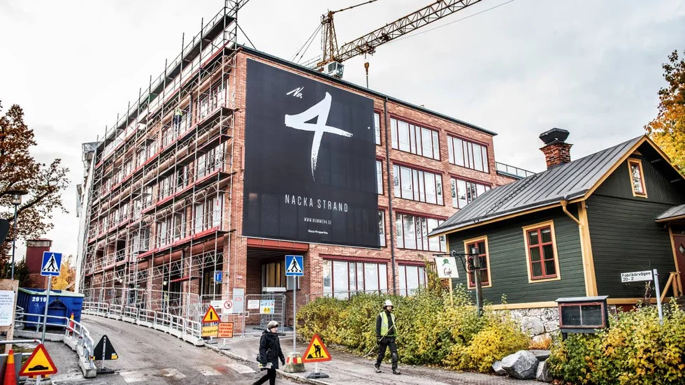 STOCKHOLM 2016-10-26
Kontorslokalerna i Nacka strand byggs nu om till bostäder med attraktiv sjöutsikt och läge nära innerstan. 
Foto: Tomas Oneborg / SvD / TT / Kod: 30142
** OUT DN och Dagens Industri (även arkiv) och Metro**