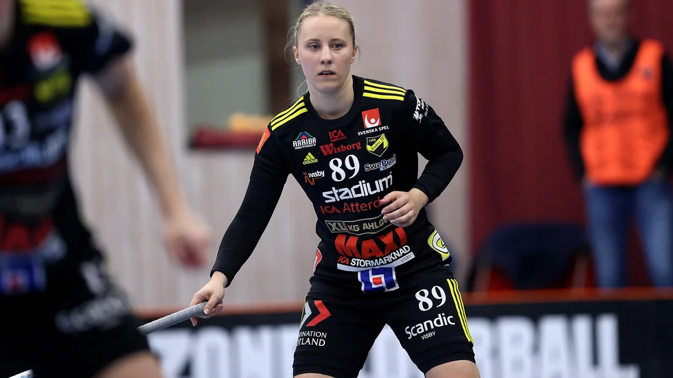 Gabrielsson i slutspelet våren 2021. 