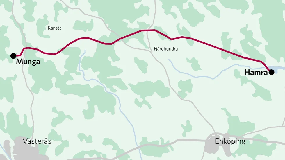 Svenska kraftnät har beslutat vilket förslag på sträckning man arbetar vidare med för kraftledningen mellan Munga och Hamra som ska stå färdigbyggd 2028.