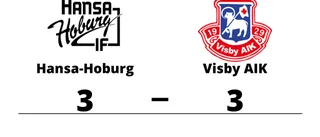 Delad pott när Hansa-Hoburg tog emot Visby AIK