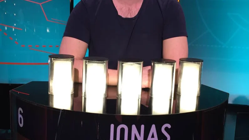 FINAL. Jonas Andersson, lokalredaktör i Haparanda, tog sig vidare till fredagsfinalen i SVT:s Vem vet mest.