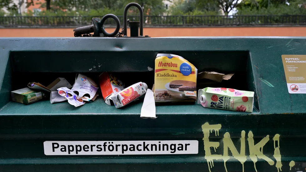 Sortering kräver ständigt återkommande besök på återvinningsstationen.