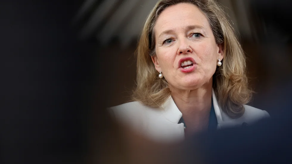 Spaniens ekonomiminister Nadia Calviño blir ny chef för EU:s investeringsbank EIB. Arkivfoto.