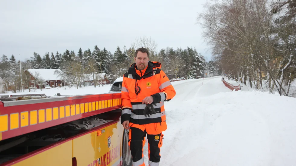 Hugo Hägg arbetar som bärgare Gotland