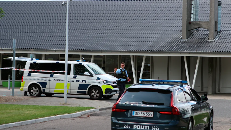 Attacken skedde på en psykiatrimottagning i Danmark i fredags.