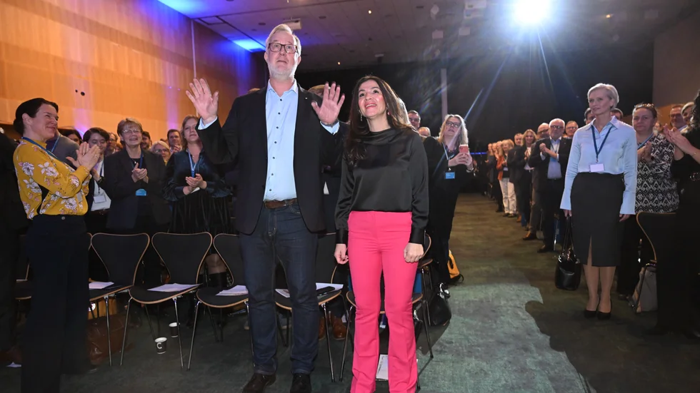 Liberalernas partiledare Johan Pehrson (L) Gulan Avci, partisekreterare för Liberalerna.