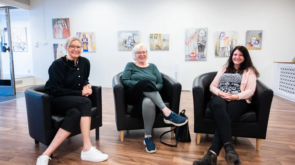 Anna Degermark, Monica Forssén Bååth och Andrea Jones ställer ut på Galleri 14 i Boden.