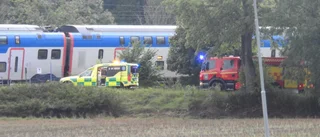 Tågstopp efter olycka vid Sjösa