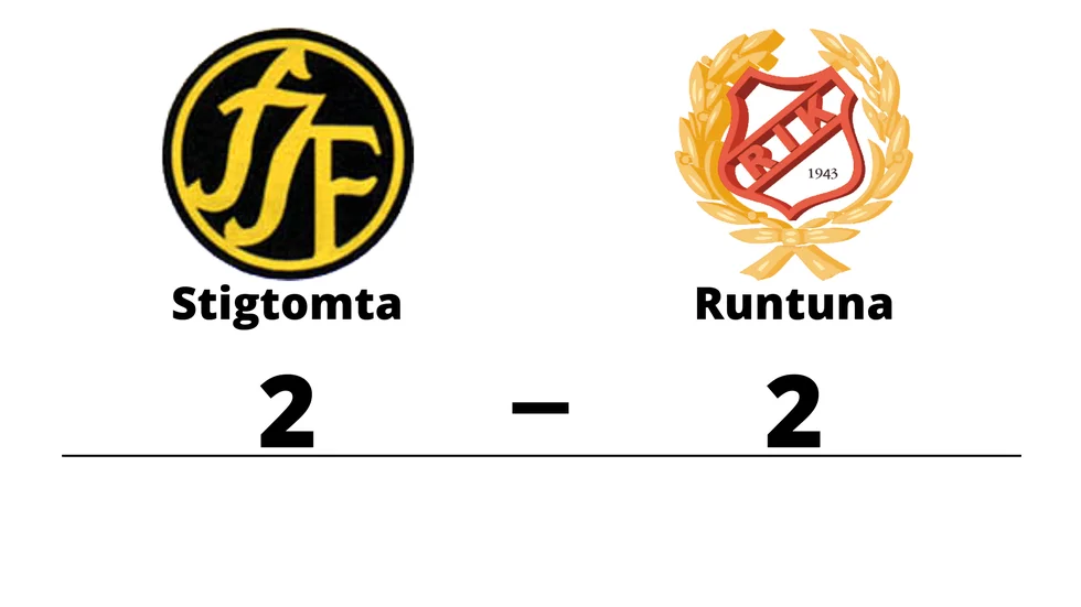 Stigtomta IF spelade lika mot Runtuna IK